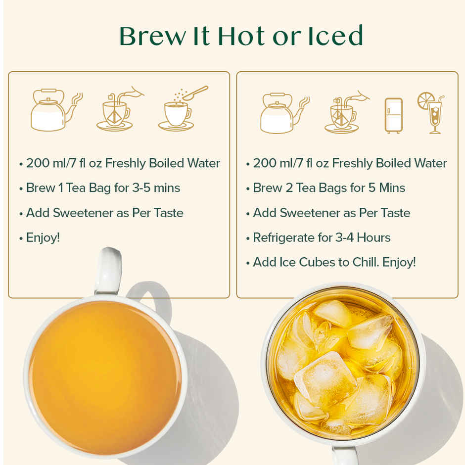 Vahdam Turmeric and Ashwagandha Organic Herbal Tea