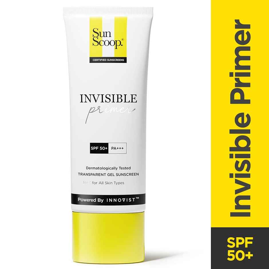 Sunscoop Invisible Gel Face Sunscreen SPF 50 PA+++ Broad Spectrum (Uva &Uvb) & Primer Like Finish