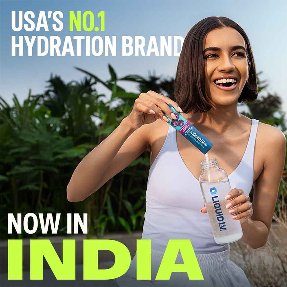 Liquid I.V. Hydration Multiplier - Acai Berry | 3 Sticks | Hydration Drink Mix