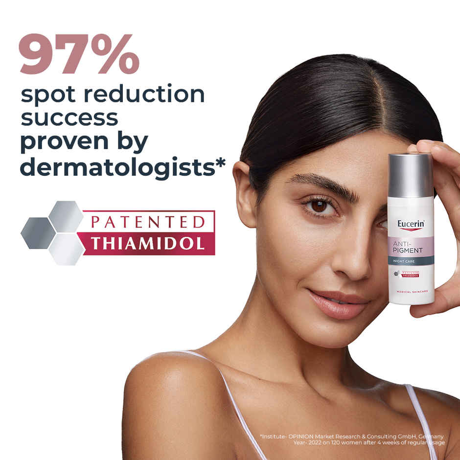 Eucerin Anti-Pigment Face Night Cream with Thiamidol, Reduces Dark Spots and Regenerates Skin