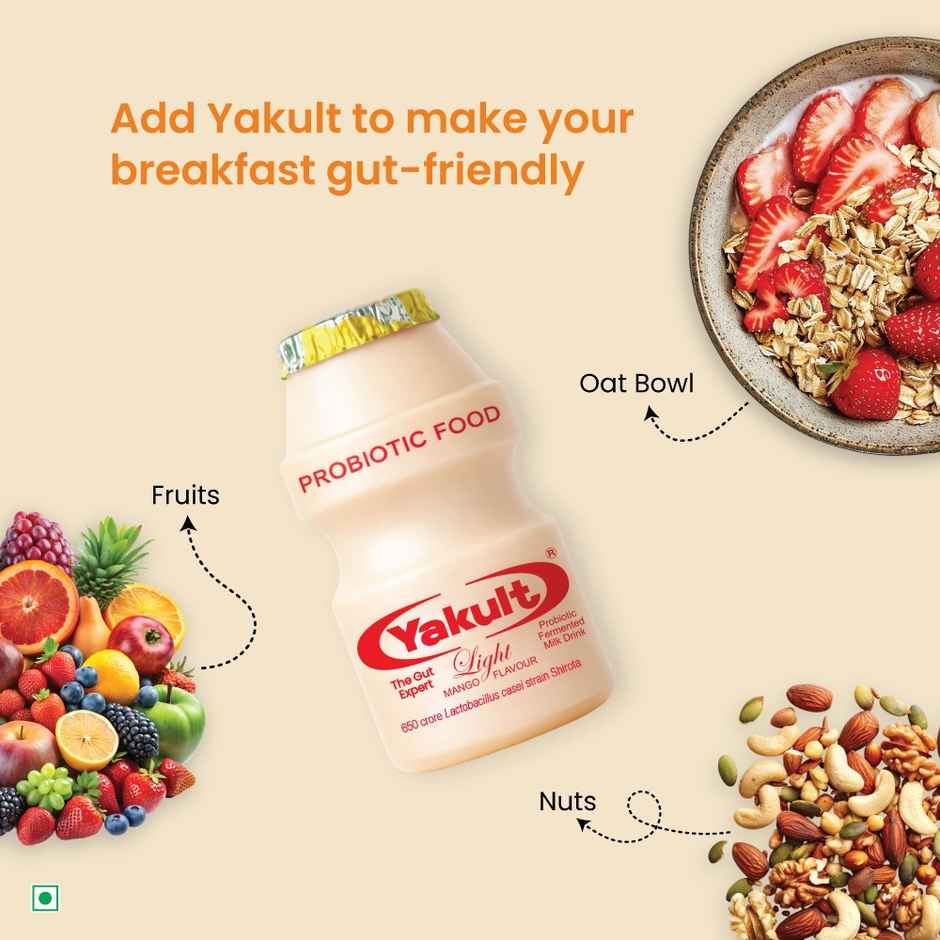 Yakult Light Mango Probiotic Fermented Milk Drink