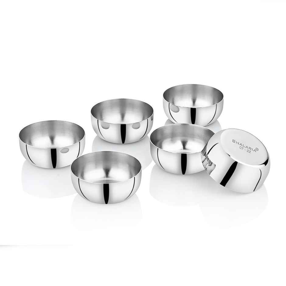 Steelera Stainless Steel Apple Bowl / Wati / Katori | Food Safe | 165 ml