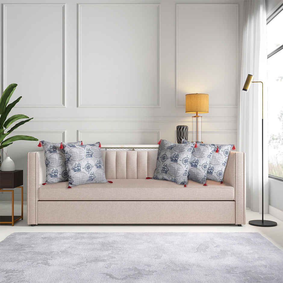 Wakefit Cushion Cover Nautical Set of 5 | 16x16 Inch