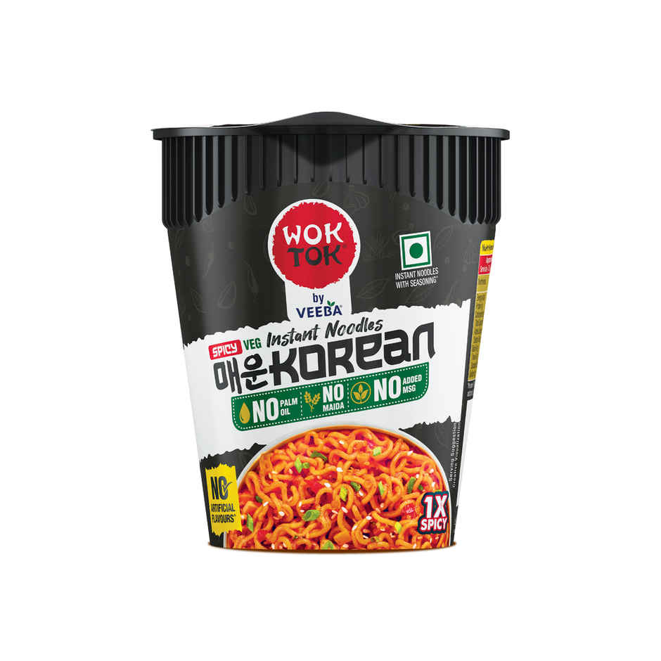 Wok Tok by Veeba Instant Cup Noodles Spicy Korean Combo