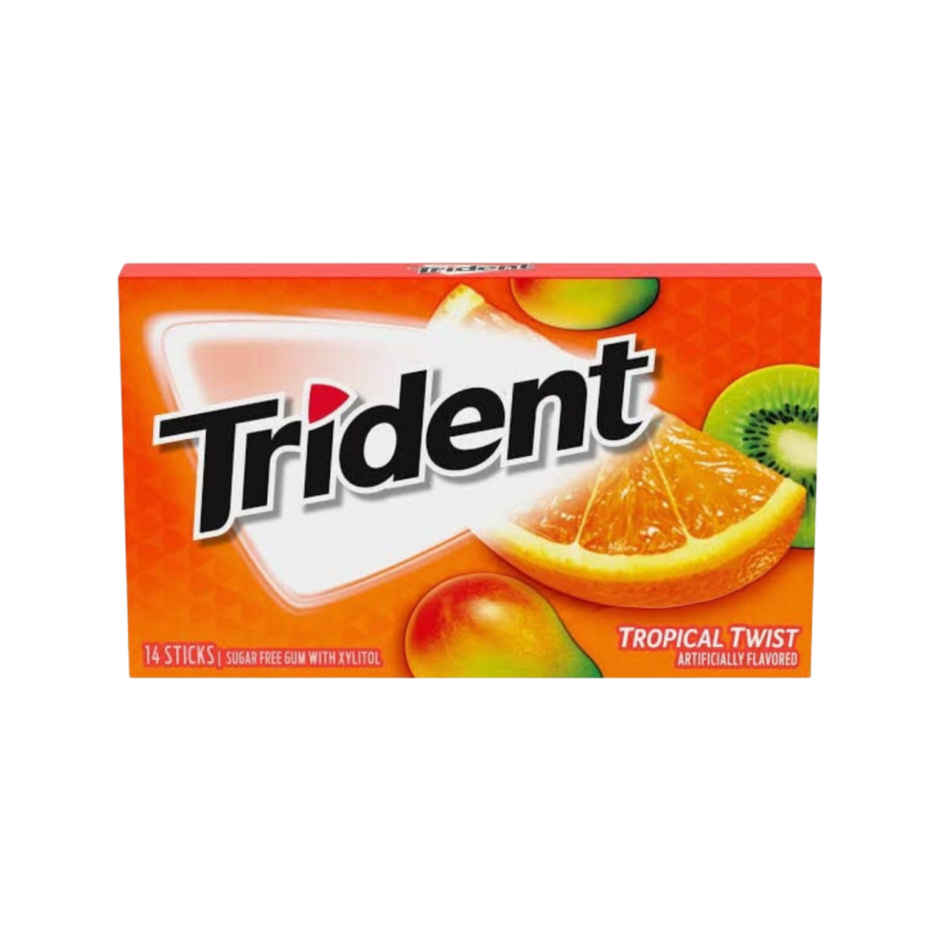 Trident Tropical Twist Sugar Free Chewing Gum