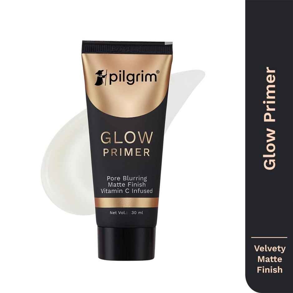 Pilgrim Glow Primer Lightweight Gel Based with Vit C+E Infused, for Matte Finish & Blurs Pores