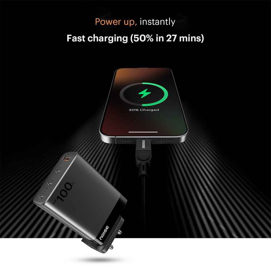 Noise Power Series Gan 100w Adapter - Meteor Black