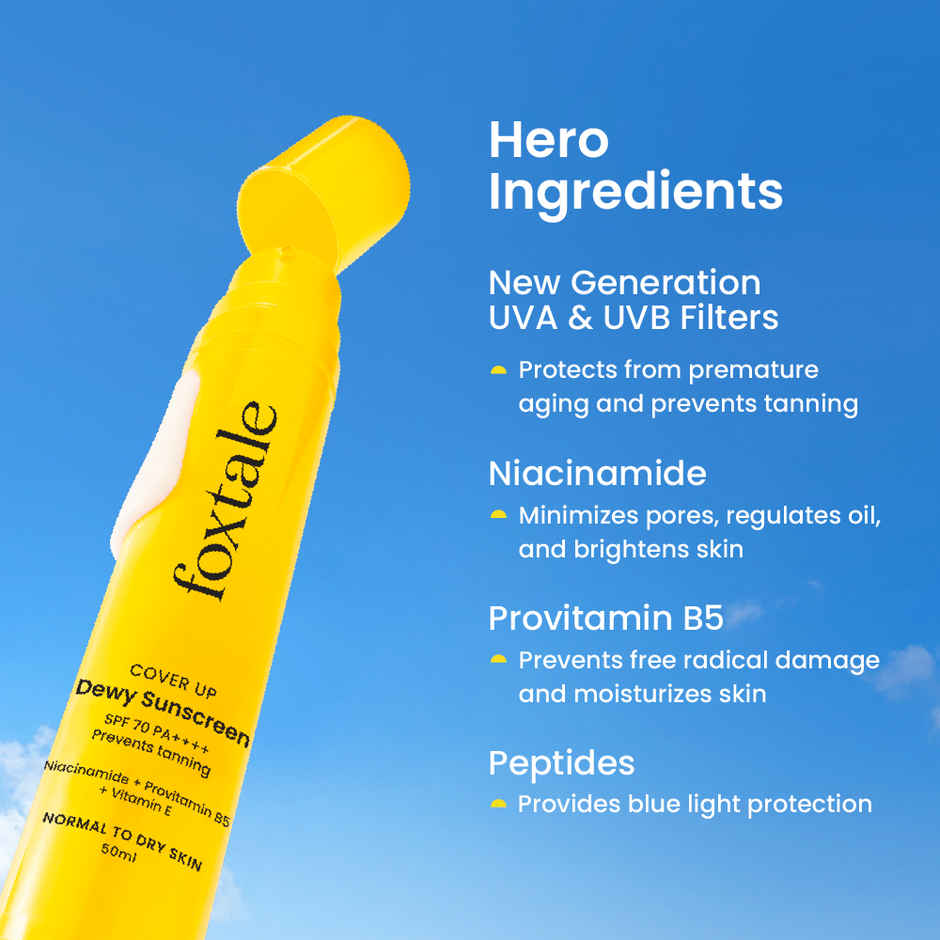 Foxtale Dewy Sunscreen SPF 70 PA++++
