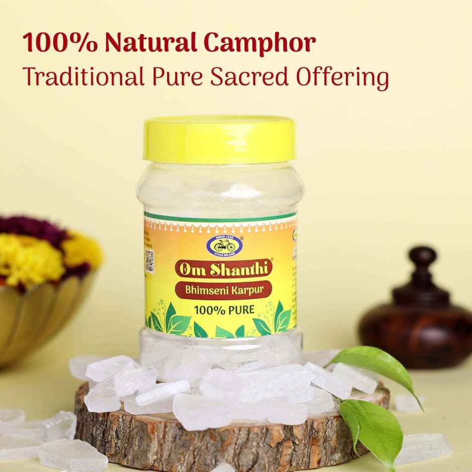Om Shanthi Bhimseni Camphor | From House of Cycle
