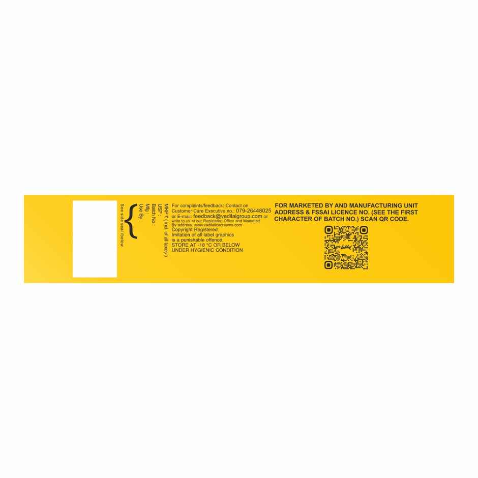 Vadilal Mango Badabite Ice Cream Stick