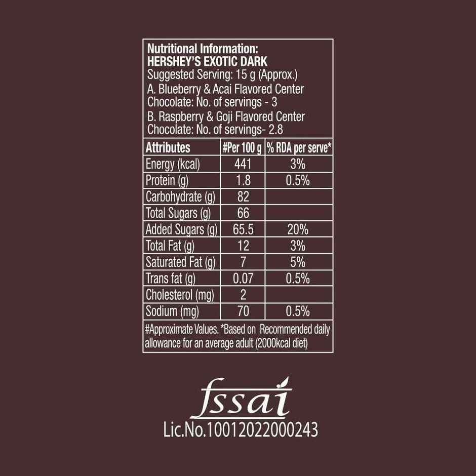 Hershey's Exotic Dark Chocolates Pack