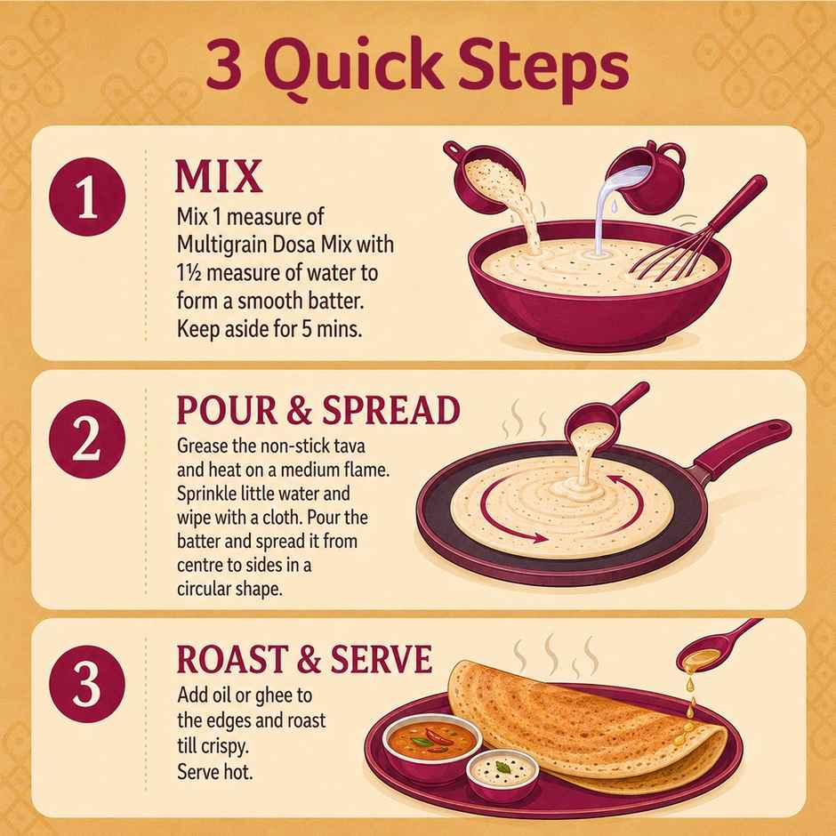 Organic Tattva Multigrain Dosa Ready Mix