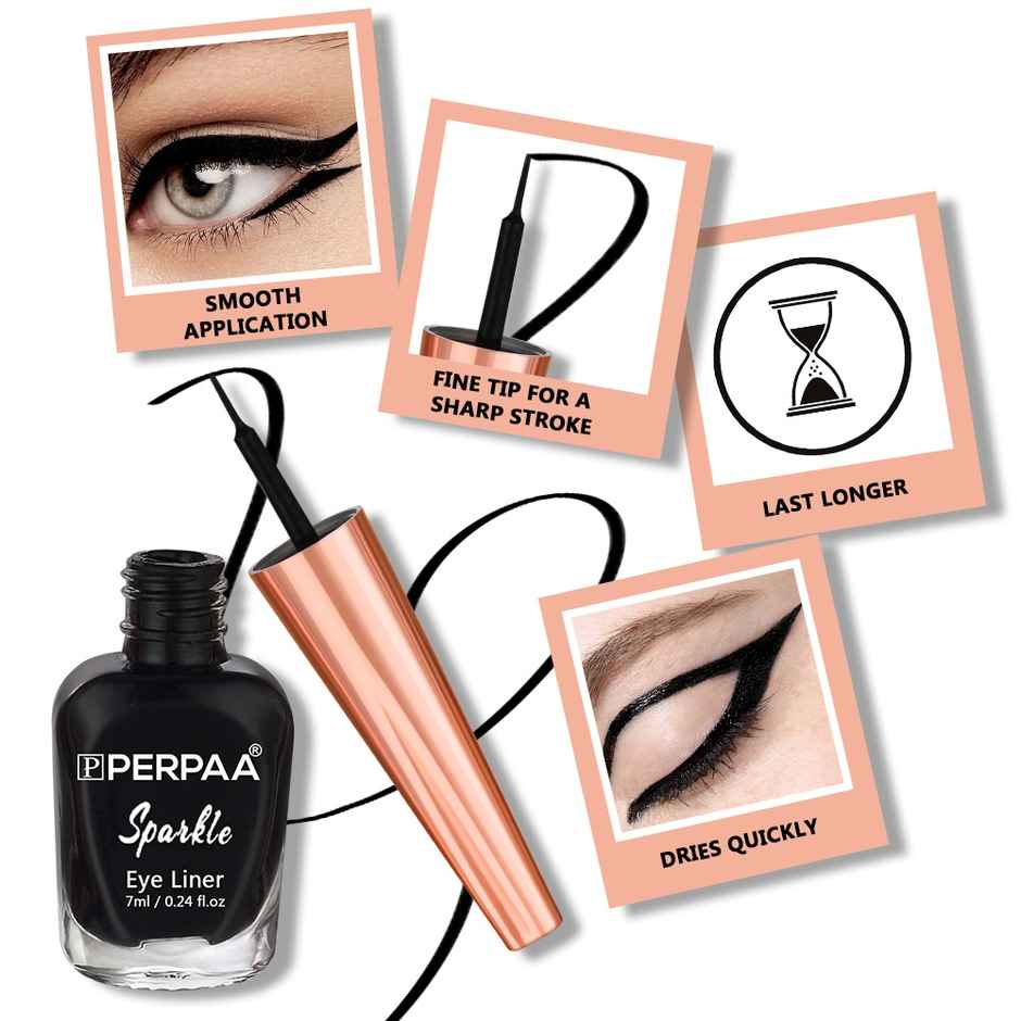 PERPAA Beauty Liquid Eyeliner Waterproof | Deep Black