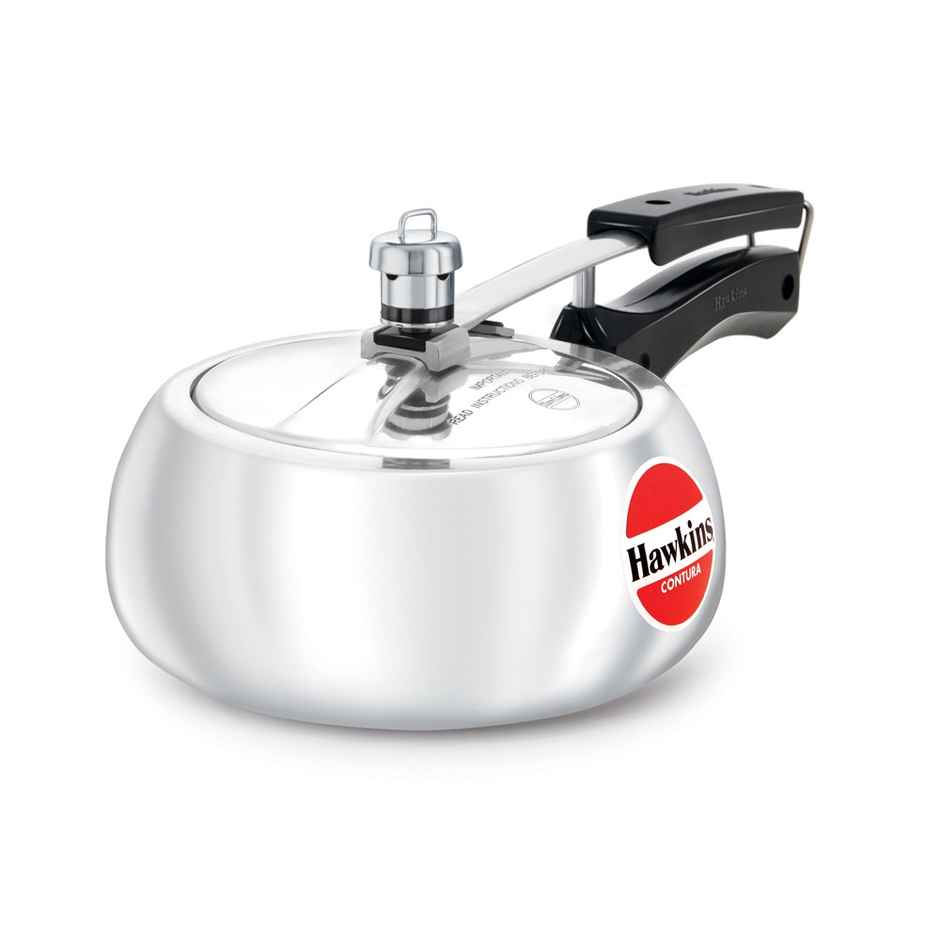 Hawkins 2 Litre Contura Pressure Cooker Handi Inner Lid Cooker - Silver