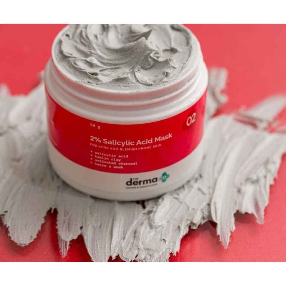The Derma Co. 2% Salicylic Acid Clay Face Mask for Acne & Oil Control