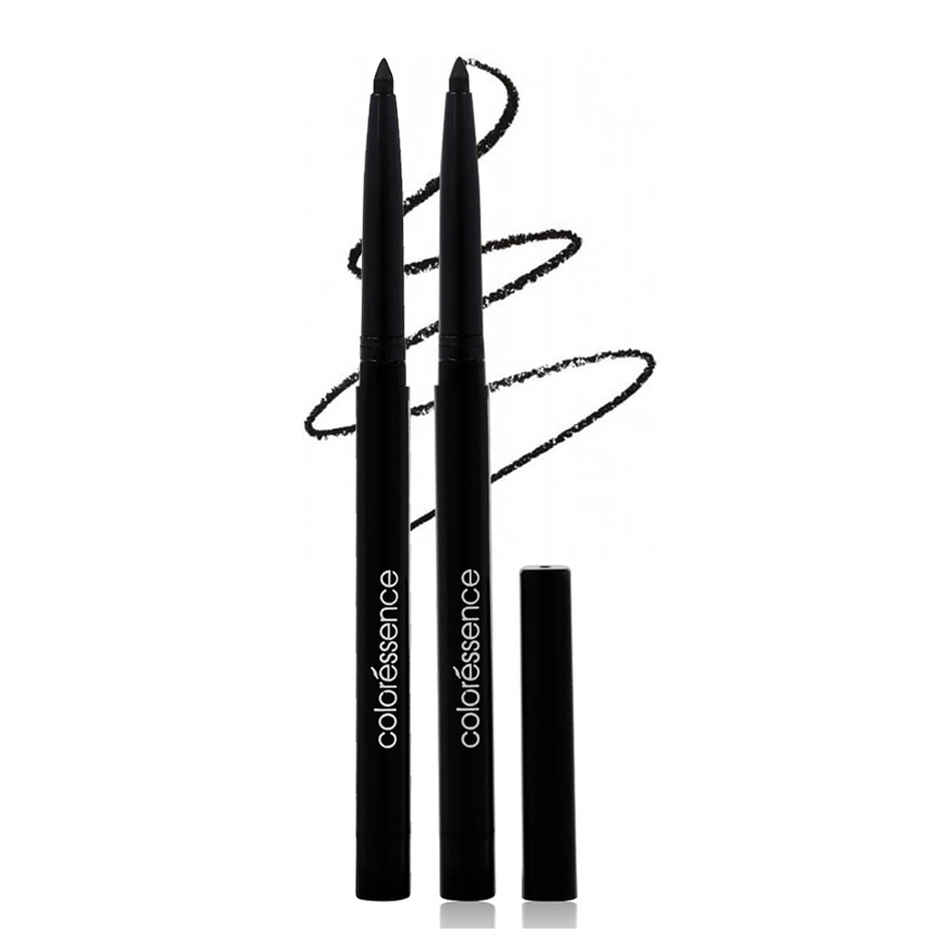 Coloressence Ipop Kajal Pencil Pack of 2 | Intense Black | Waterproof | Smudgeproof | Long Lasting