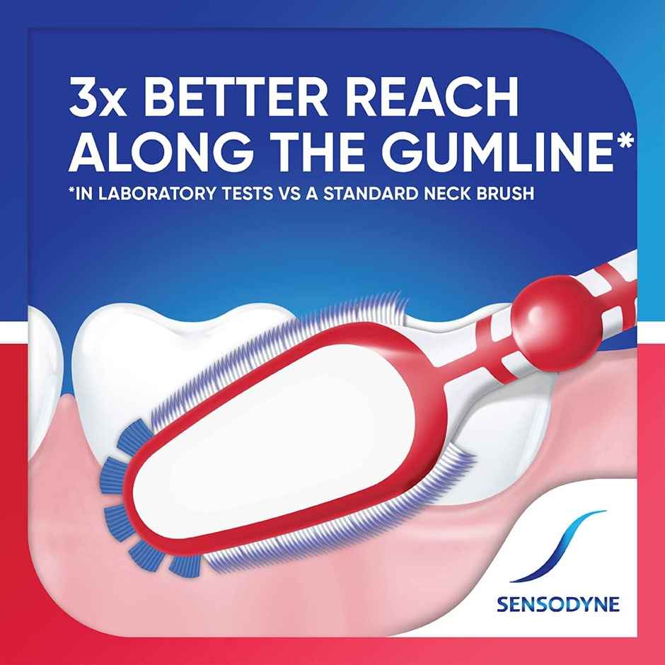 Sensodyne Toothbrush Sensitivity Gum Tooth Brush With Soft Bristles Flexible (Buy 2 Get 1 free)