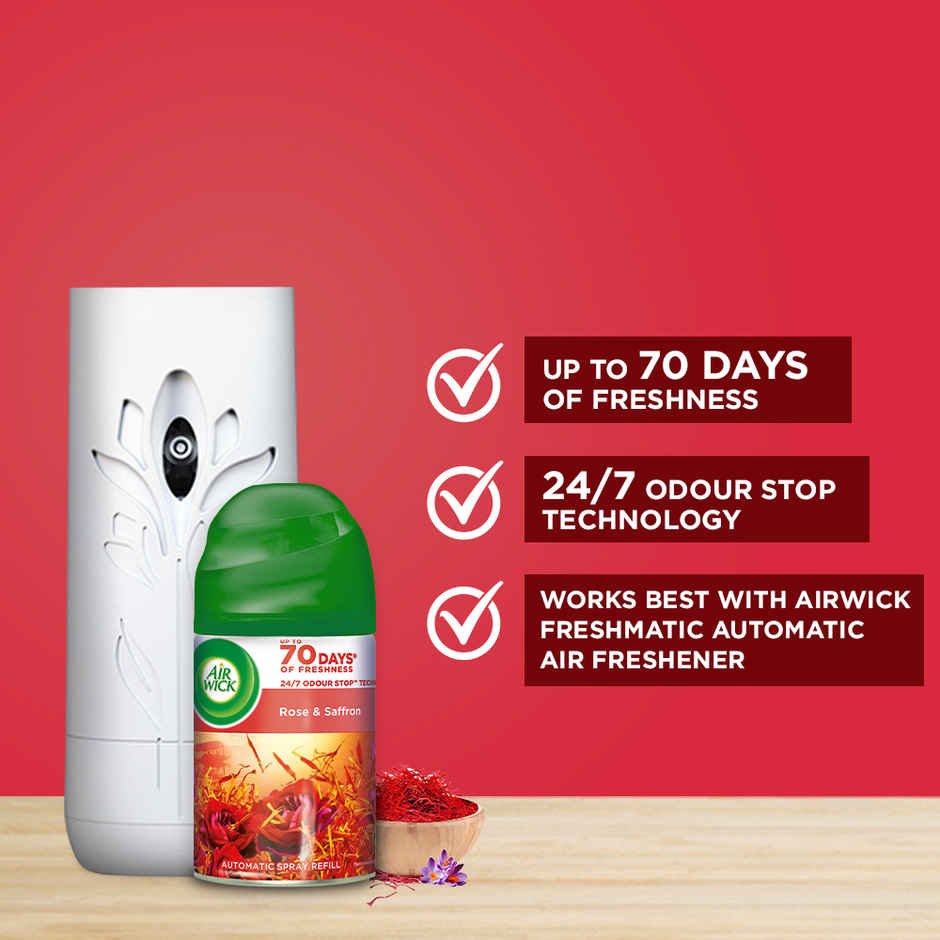 Air Wick Rose & Saffron Freshmatic Room Freshener Refill