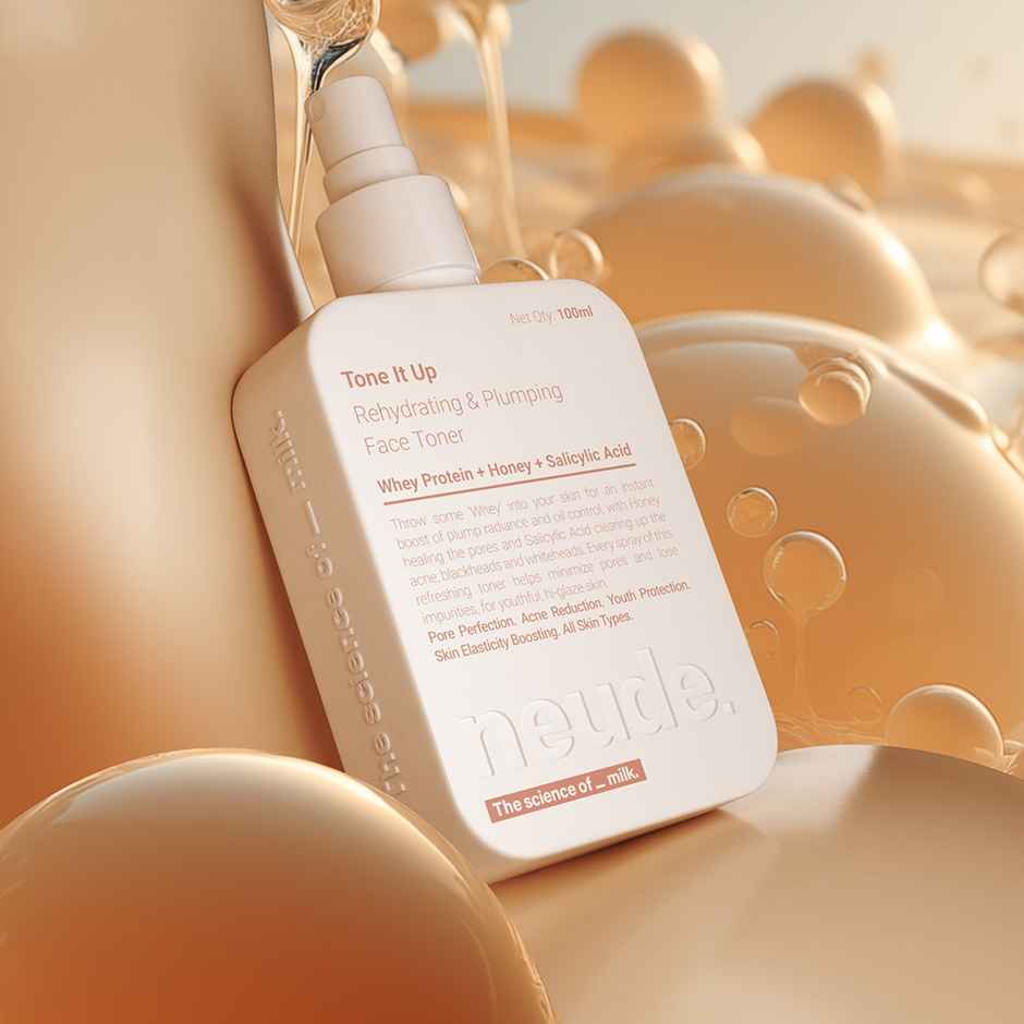 Neude Milk Peptide Face Toner With Whey Protein For Pore Rehydration & Acne Management 100 Ml