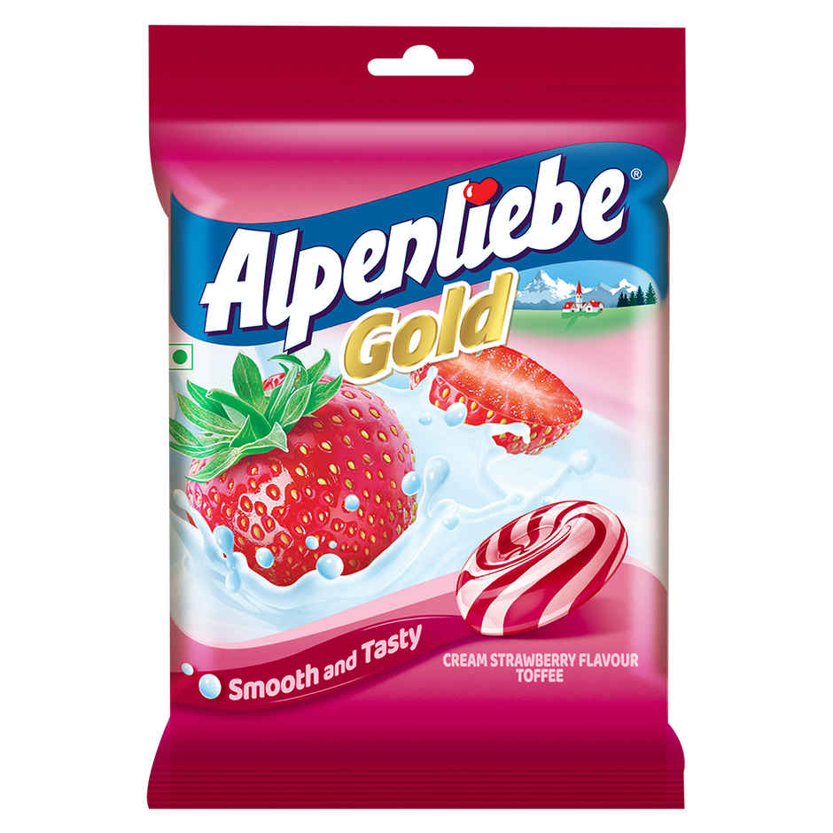 Alpenliebe Gold Cream Strawberry Toffee Pouch