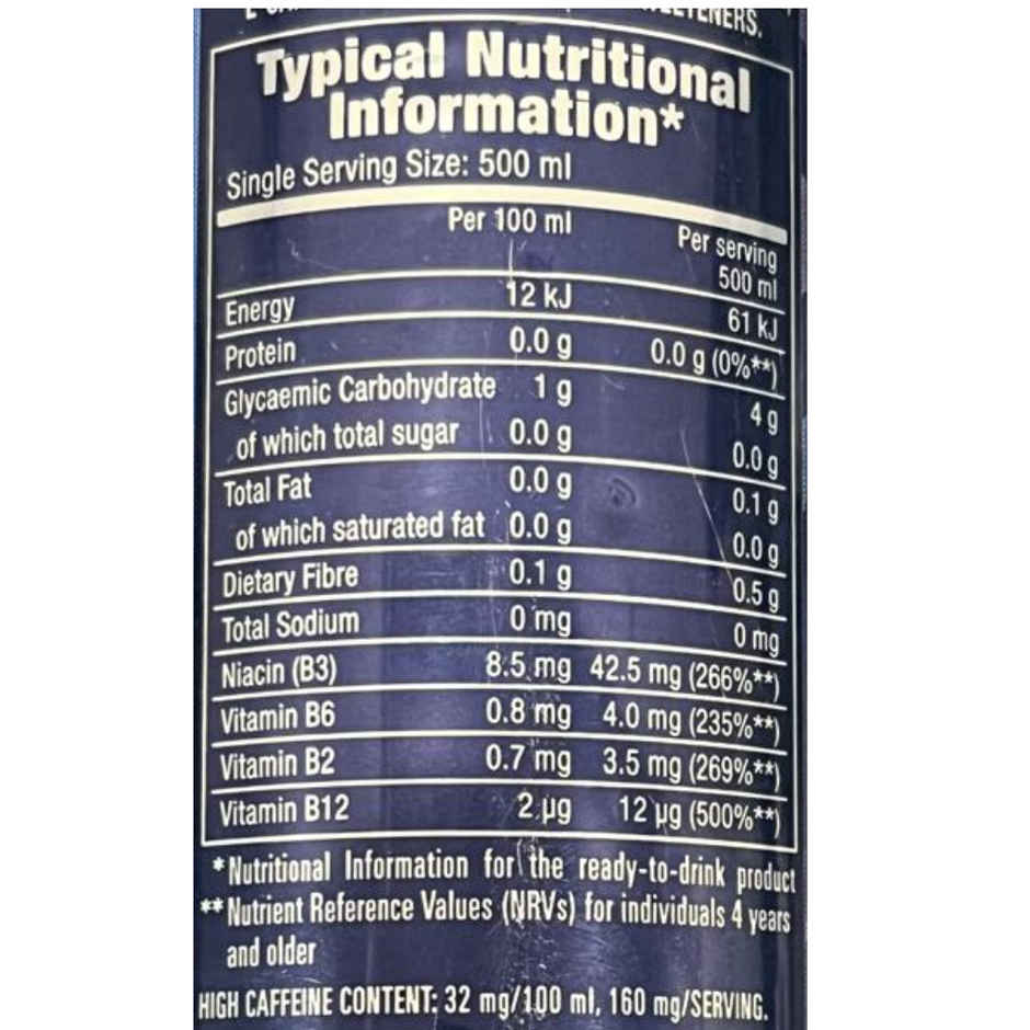 Monster Full Throttle  Zero Sugar High Caffeinated Drink