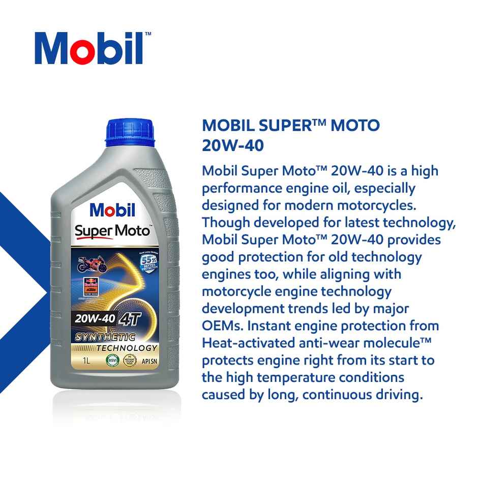 Mobil Super Moto 20w-40 20 x 1L