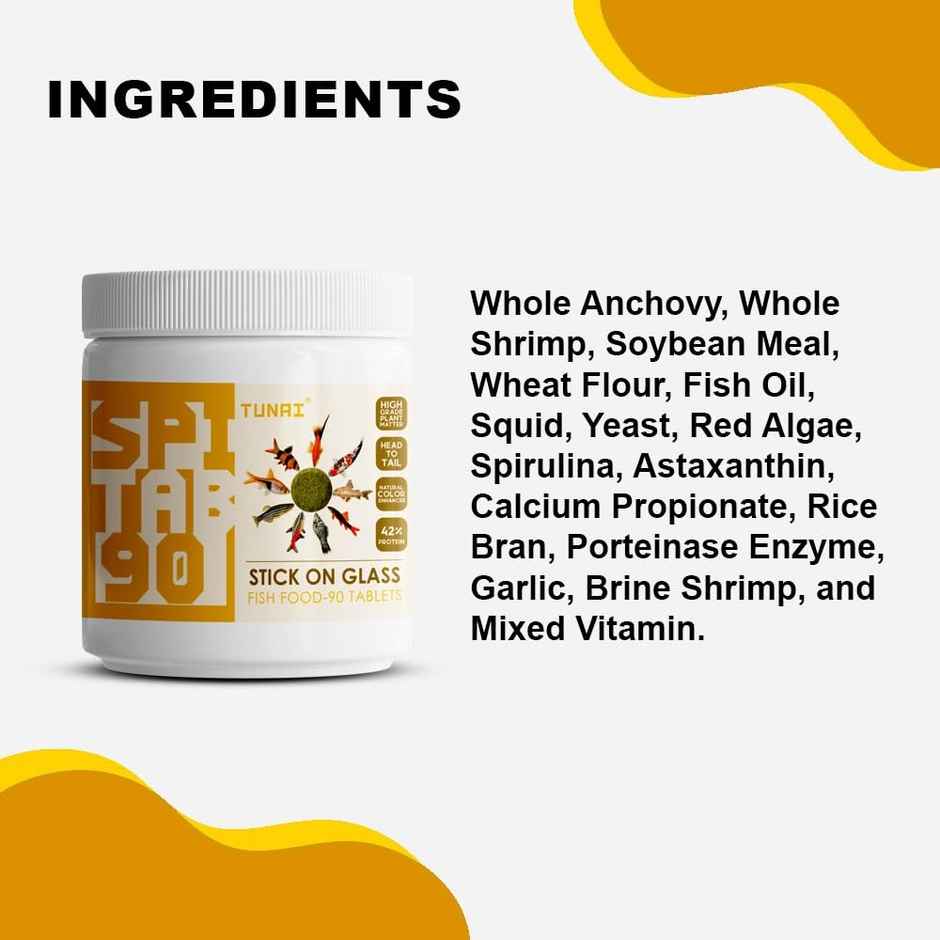 Tunai Spitab-90 Stick On Glass Fish Food