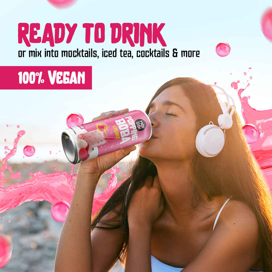 Moi Soi Popping Boba With Lychee Fruit Drink