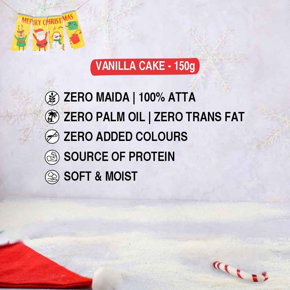 The Baker's Dozen Vanilla Cake | Veg Eggless cake | Tea Cake | Zero Palm Oil | Zero Trans Fat