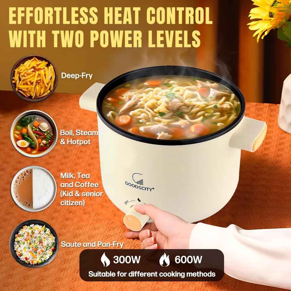 Goodscity Multipurpose Electric Kettle with Ceramic Coating 1.2L 600W | GC191