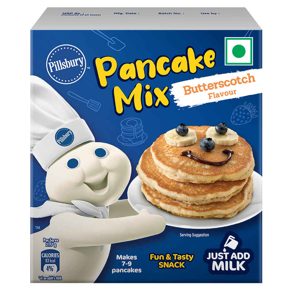 Pillsbury Butterscotch Flavour Pancake Mix | 2-Minute Pancake Mix For Kids