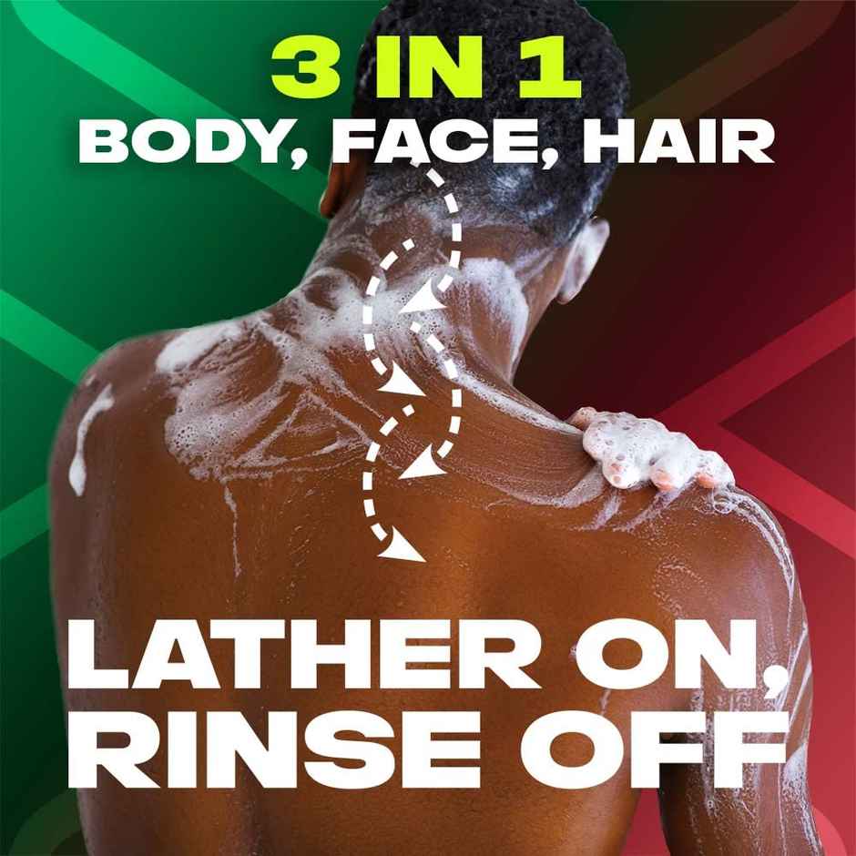 Axe Africa 3-in-1 Body,Face & Hair Wash | For Men