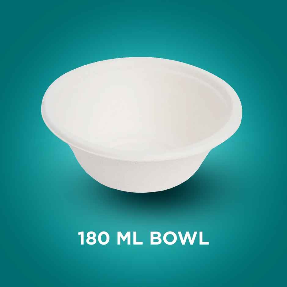 Ezee Disposable 180 ml Bagasse Bowl Round