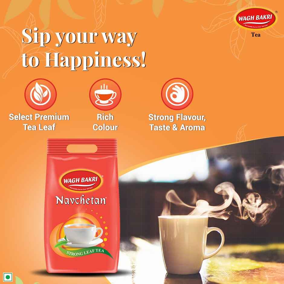 Wagh Bakri Navchetan Natural Tea