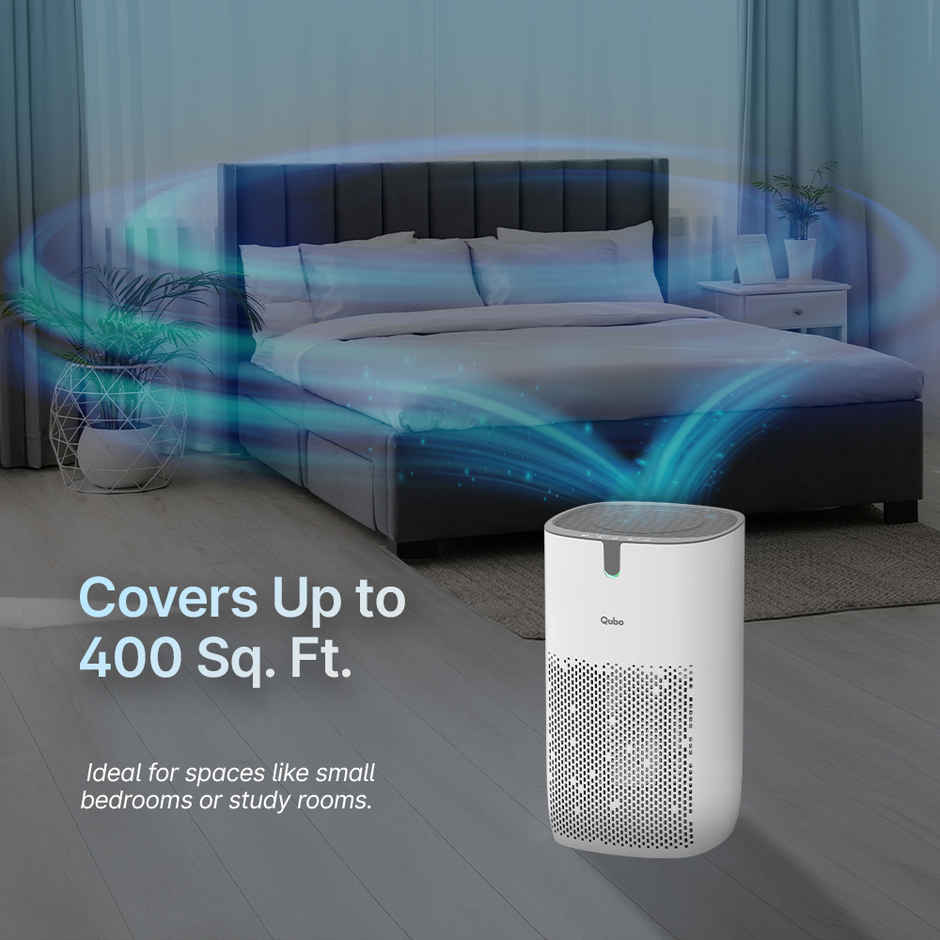 Qubo Q400 Smart Air Purifier with HEPA 13 Filter |White, 35W