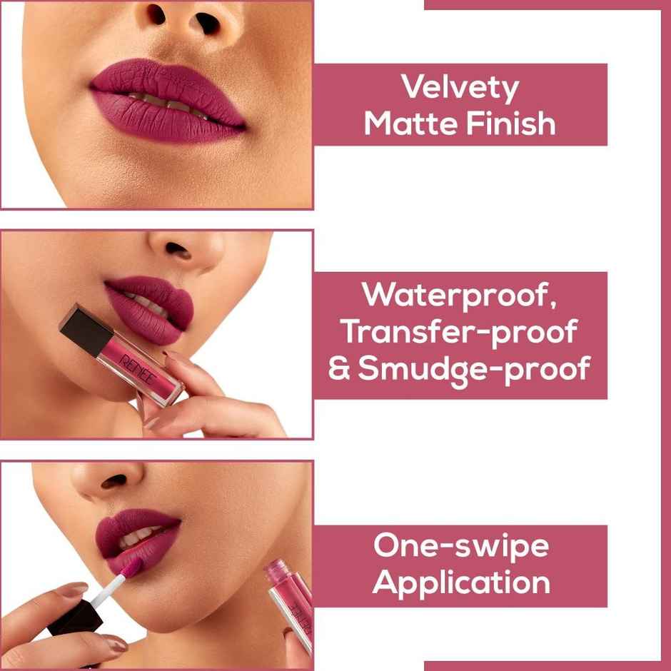 RENEE Stay Forever Matte Liquid Lipstick Combo | Smudge-Proof & Waterproof | Highly Pigmented