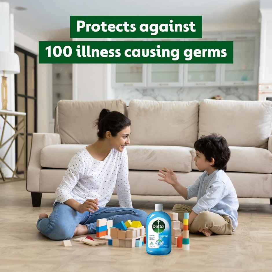 Dettol Liquid Disinfectant for Floor Cleaner, Surface Disinfection (Menthol Cool)