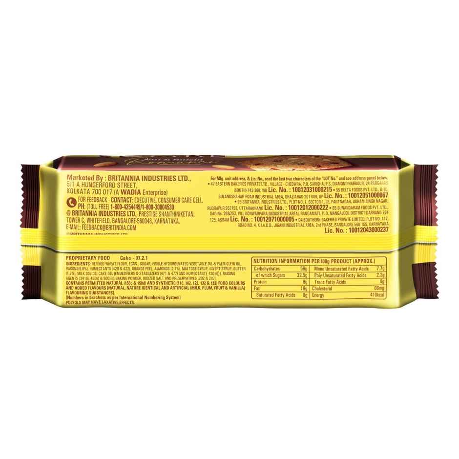 Britannia Romance Cake Nuts & Raisin | Bakery Delight