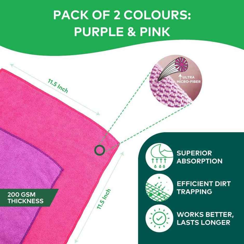 Scotch-Brite Multipurpose Microfiber Wipe 2S Pack Combo