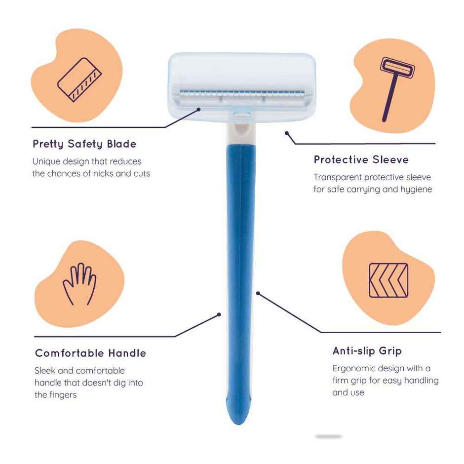 Sanfe Trimming & Hair Removal Body Razor For Women Painless Hair Removal With Stainless Steel Blade