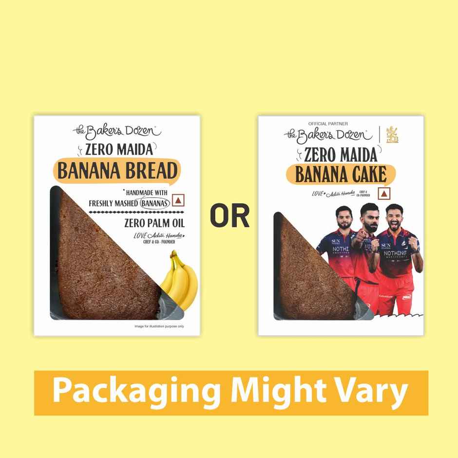 The Baker's Dozen Zero Maida Banana Cake | Fruit Cake | No Palm Oil