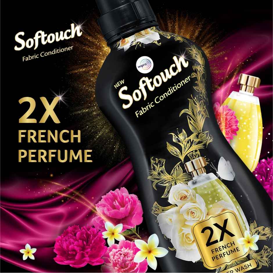 Softouch Rose and Jasmine 2X French Perfume After Wash Fabric Conditioner