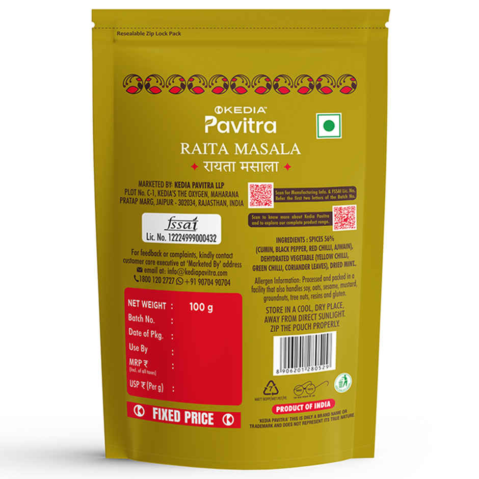 Kedia Pavitra Raita Masala