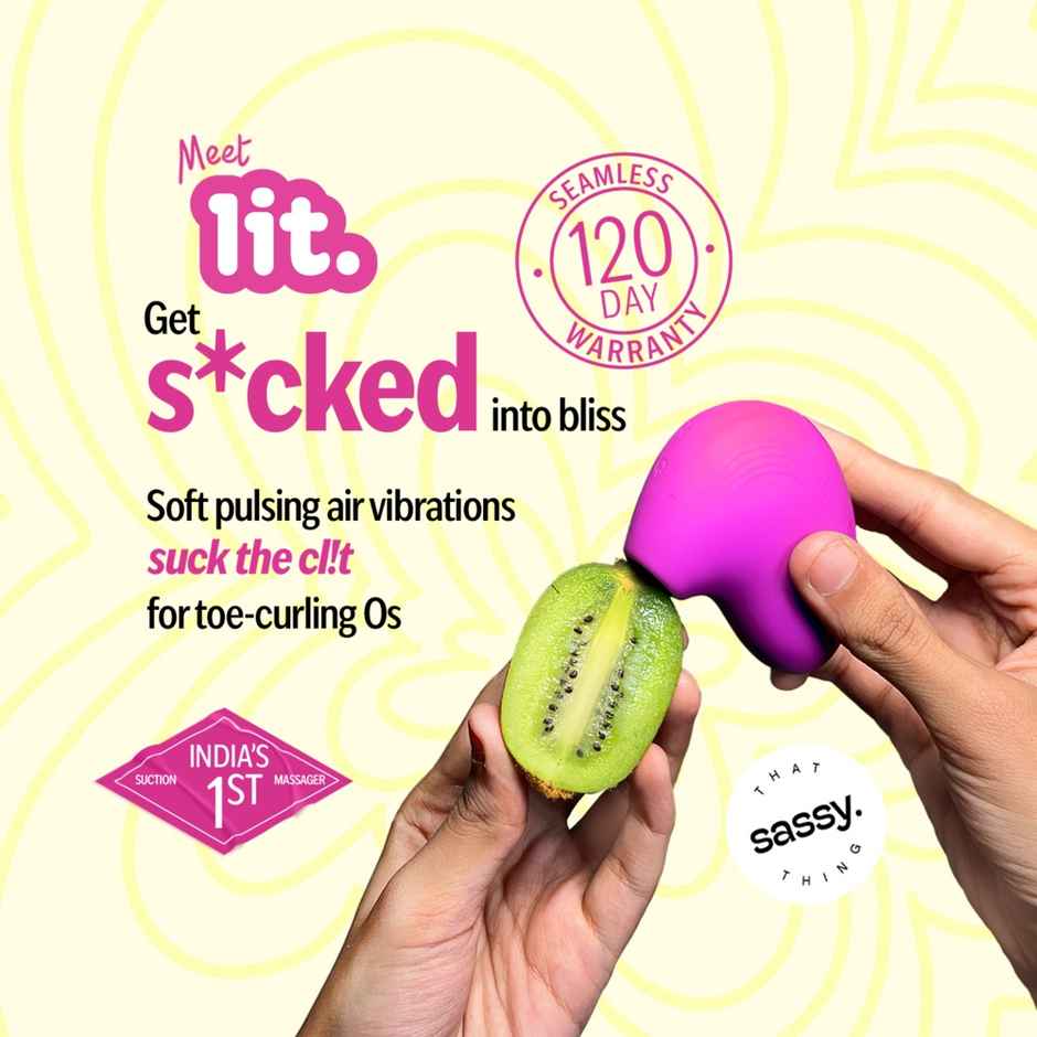 That Sassy Thing Lit Personal Massager With Suction Tech For Women | Hot Pink