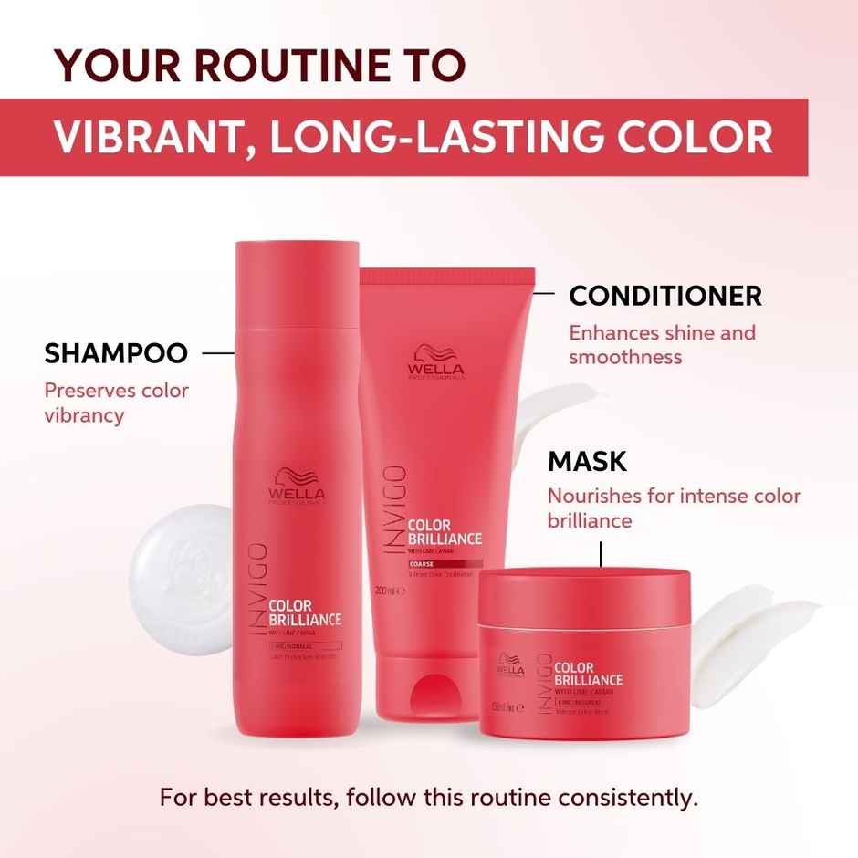 Wella Professionals Invigo Color Brilliance Shampoo for Colored Hair with Lime Caviar & Vitamin E