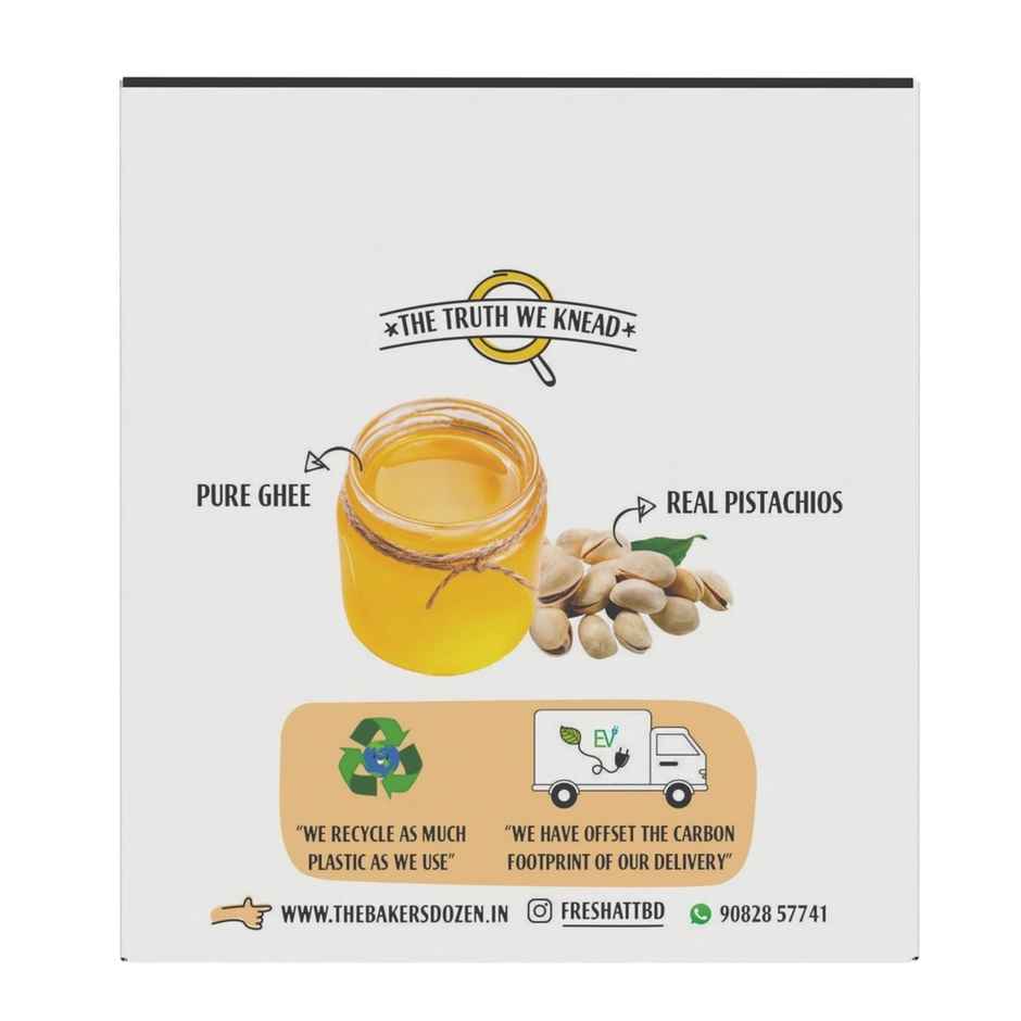 The Baker'S Dozen Wholewheat Banana Walnut Cake (150g) & The Baker'S Dozen Nankhatai Premium Butter Flavoured Pure Ghee Biscuits Cookies | Palm Oil-Free (105g) Combo