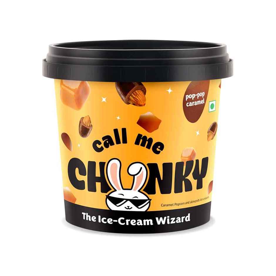 Call Me Chunky Pop Pop Caramel Ice Cream Mini Tub