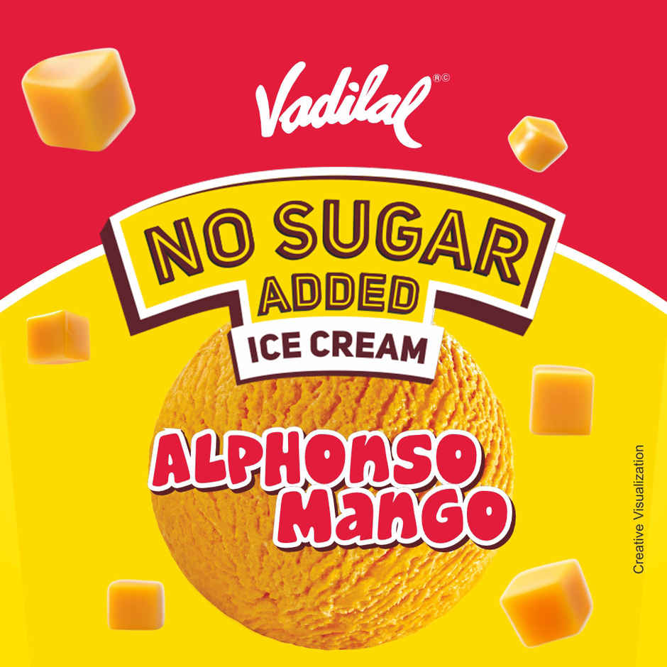 Vadilal No Sugar Added Alphonso Mango Ice Cream