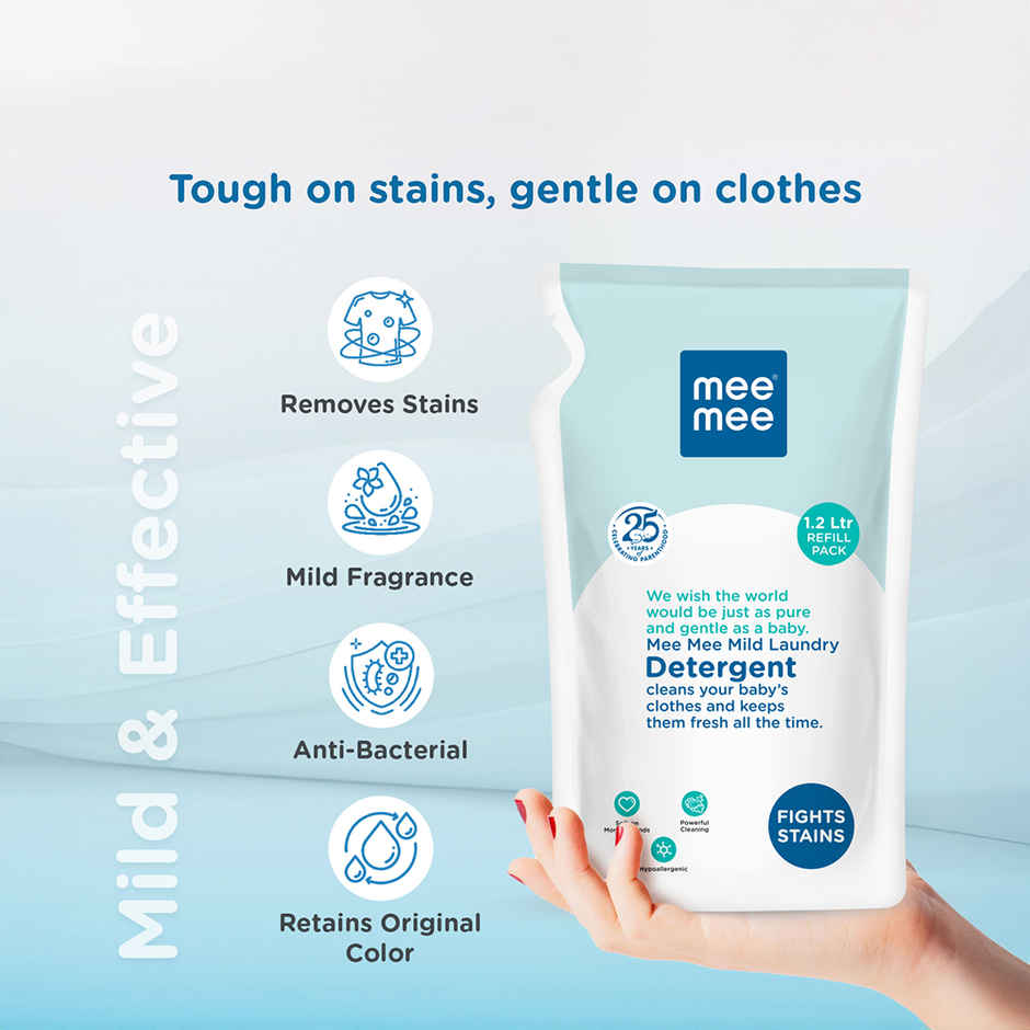 Mee Mee Mild Baby Liquid Laundry Detergent - One Drop Cleaning