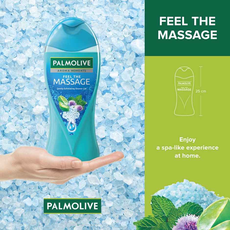 Palmolive Body Wash Feel The Massage Exfoliating Shower Gel With 100% Natural Thermal Minerals